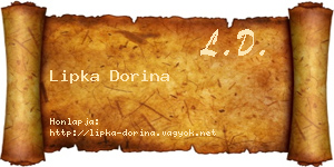 Lipka Dorina névjegykártya