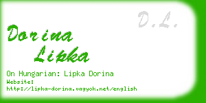 dorina lipka business card